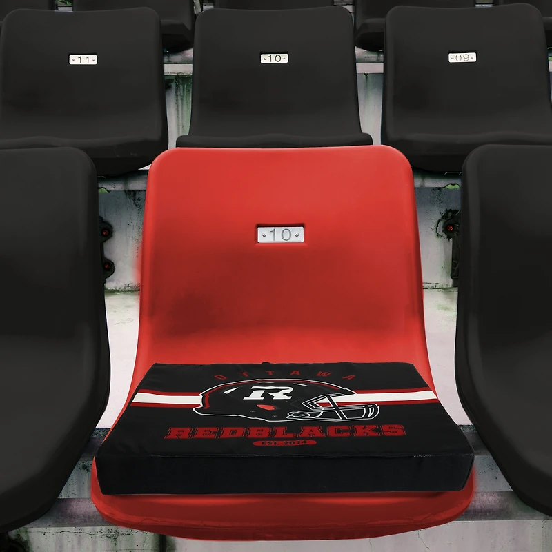 Coussin de stade des Rouge et Noir d'Ottawa