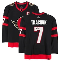 Brady Tkachuk Noir Sénateurs d'Ottawa Maillot adidas authentique autographié