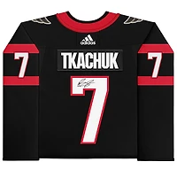 Brady Tkachuk Black Ottawa Senators Autographed adidas Authentic Jersey