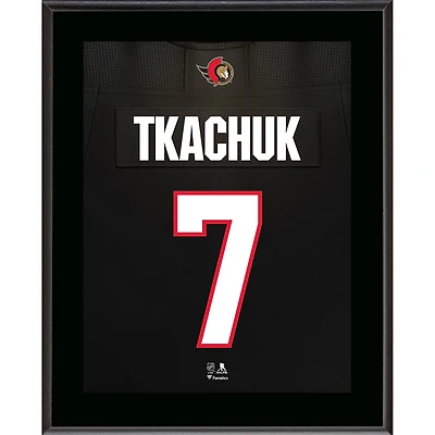Plaque de joueur sublimée avec numéro de maillot de 10,5 po x 13 po des Sénateurs d'Ottawa de Brady Tkachuk