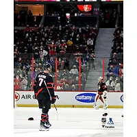 Brady Tkachuk Ottawa Senators Unsigned Celebrates First NHL Career Hat Trick Photograph