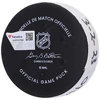 Rondelle de but utilisée par Claude Giroux lors du match des Sénateurs d'Ottawa du 2 mars 2023 contre les Rangers de New York