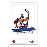 Daffy Duck Ottawa Senators Looney Tunes 11" x 17" Poster Print