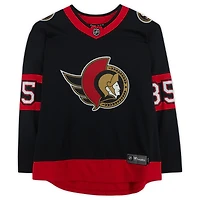 Maillot noir autographié des Fanatics Breakaway des Sénateurs d'Ottawa par Jake Sanderson