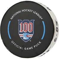 Jake Sanderson Ottawa Senators Game-Used Goal Puck vs. New York Rangers on January 14, 2026