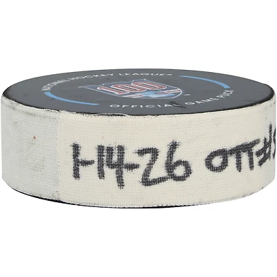 Jake Sanderson Ottawa Senators Game-Used Goal Puck vs. New York Rangers on January 14, 2026