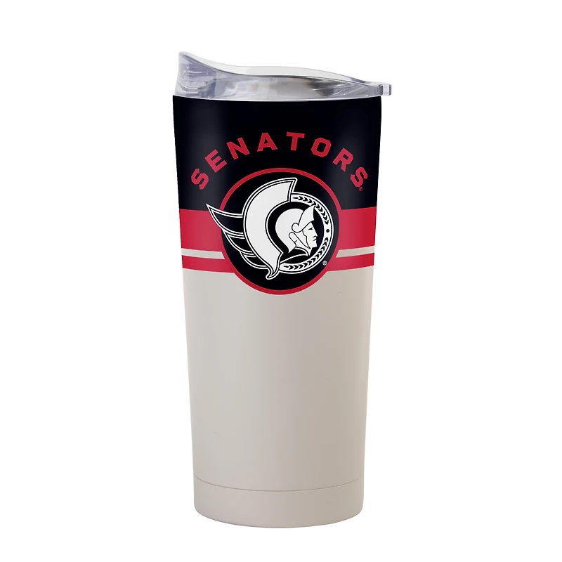 Gobelet isotherme Horizon à revêtement en poudre Logo Brands Ottawa Senators de 591 ml