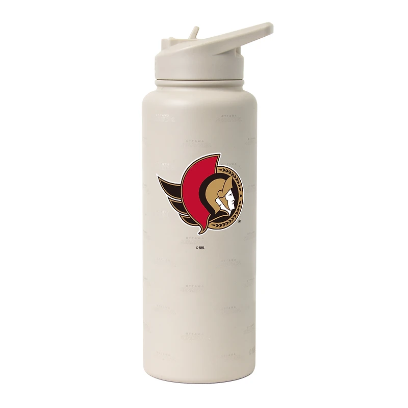 Bouteille désaltérante Logo Brands Ottawa Senators 34 oz Sand Ghost