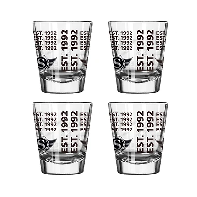 Logo Brands Ottawa Senators 4-Pack 2oz. Shot Glass Set