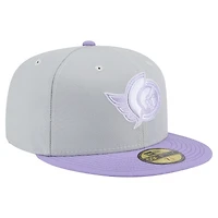 Men's New Era  Gray/Purple Ottawa Senators Color Pack Two-Tone 59FIFTY Fitted Hat