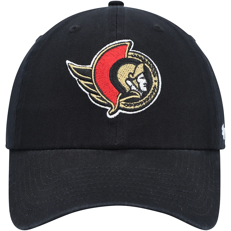 Casquette ajustable Clean Up des Sénateurs d'Ottawa '47 pour hommes, noire