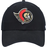 Casquette ajustable Clean Up des Sénateurs d'Ottawa '47 pour hommes, noire