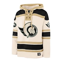 Men's '47  Cream Ottawa Senators Nilley Superior Lacer Fleece Hoodie