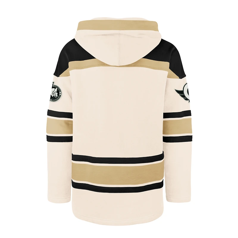 Men's '47  Cream Ottawa Senators Nilley Superior Lacer Fleece Hoodie
