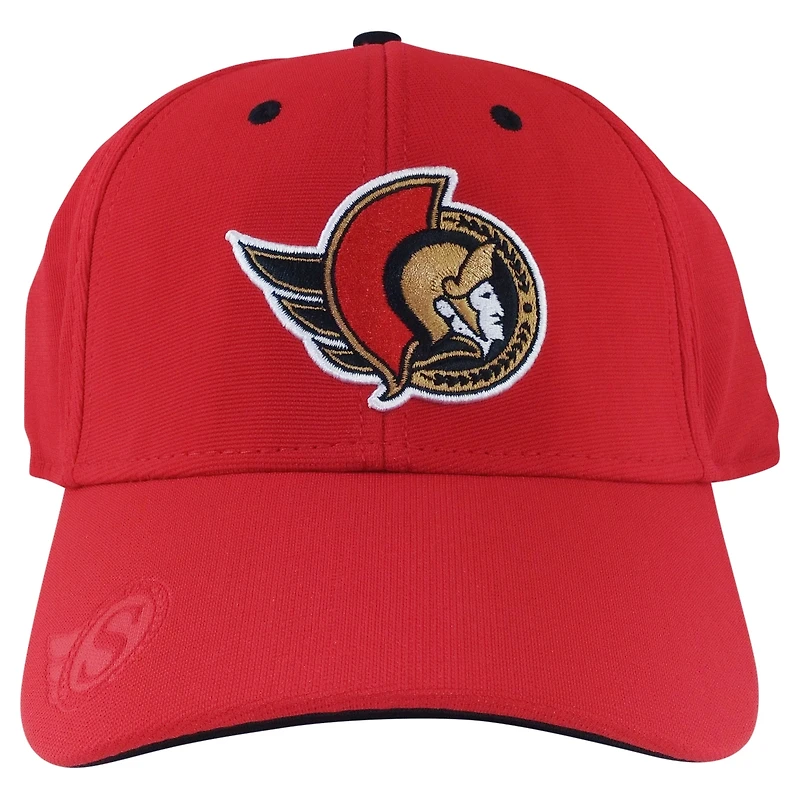 Casquette flexible principale E-Boss des Sénateurs d'Ottawa American Needle rouge pour hommes