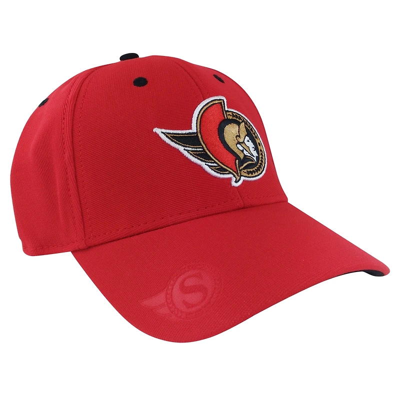 Men's American Needle Red Ottawa Senators E-Boss Primary Flex Hat