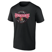 Men's  Black Ottawa Senators Honor Circle T-Shirt
