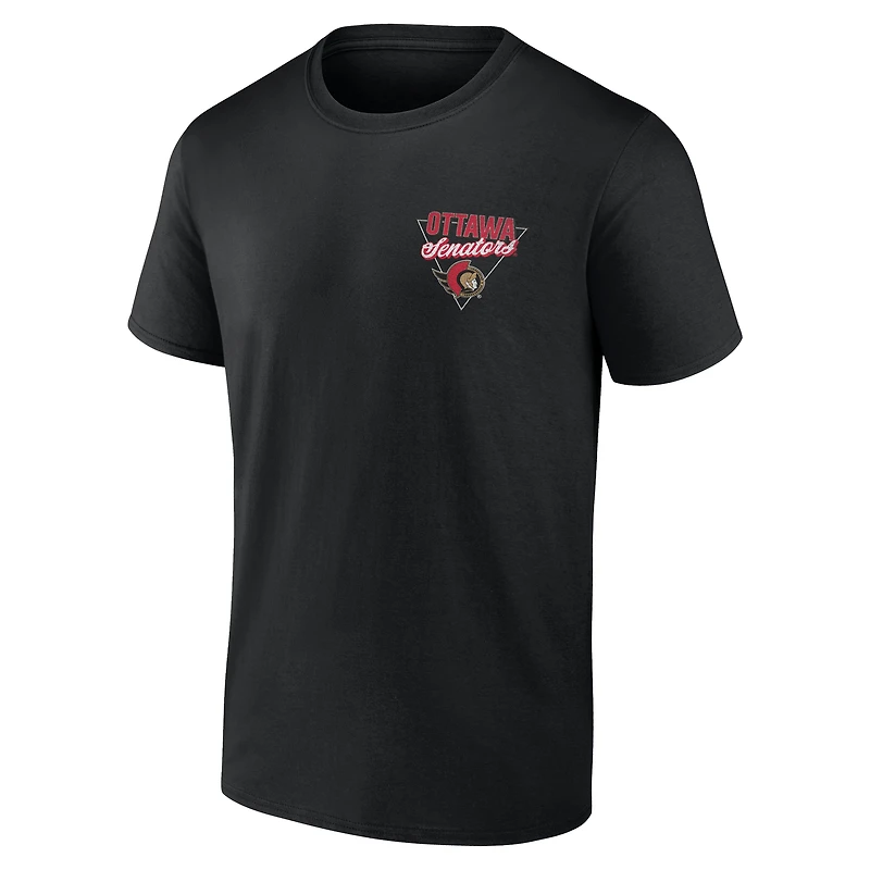 Men's Black Ottawa Senators Net Slap T-Shirt