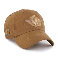 Men's Carhartt x '47 Brown Ottawa Senators Dyed Clean Up Adjustable Hat