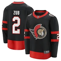 Men's Fanatics Artem Zub Black Ottawa Senators Home Breakaway Player - Jersey