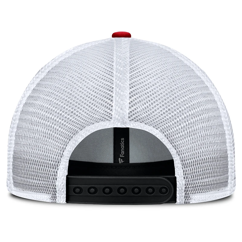 Men's Fanatics Black/Red Ottawa Senators One-Timer Meshback Adjustable Hat