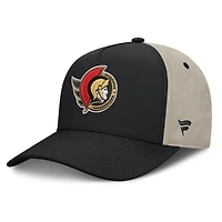 Casquette ajustable Fanatics noire et beige des Sénateurs d'Ottawa, séries éliminatoires de la Coupe Stanley 2026