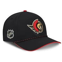 Casquette ajustable Fanatics Black Ottawa Senators 2026 NHL Draft avec corde