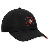 Casquette de performance réglable authentique Pro authentique des Sénateurs d'Ottawa Fanatics pour hommes, noire