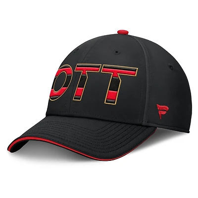 Men's Fanatics Black Ottawa Senators Authentic Pro Rink Flex Hat