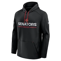 Men's Fanatics Black Ottawa Senators Authentic Pro Rink Hoodie
