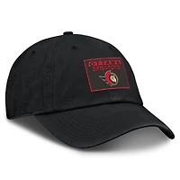 Men's Fanatics Black Ottawa Senators Authentic Pro Rink Prime Adjustable Hat