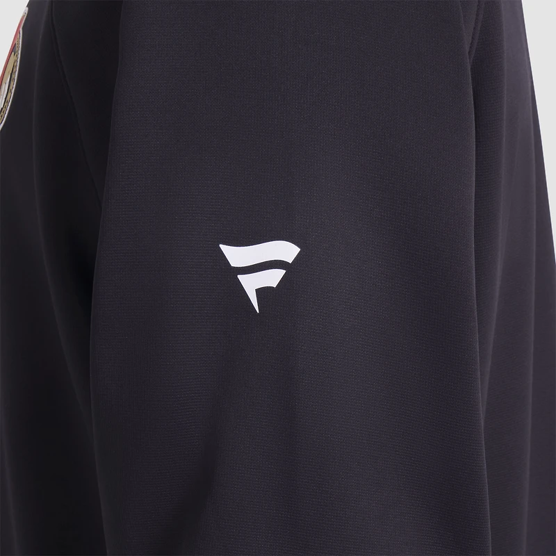 Pull raglan à quart de zip noir authentique Pro Rink des Sénateurs d'Ottawa Fanatics pour homme