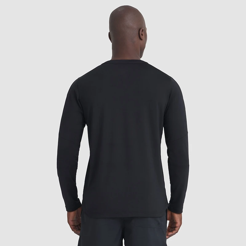 T-shirt à manches longues authentique Pro Rink Tech noir Fanatics pour homme des Sénateurs d'Ottawa