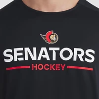 Men's Fanatics Black Ottawa Senators Authentic Pro Rink Tech T-Shirt