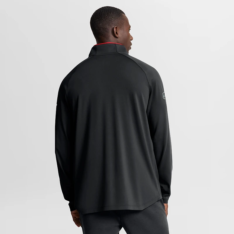 Pull d'entraînement à glissière quart de tour Authentic Pro Rink pour hommes Fanatics Black Ottawa Senators