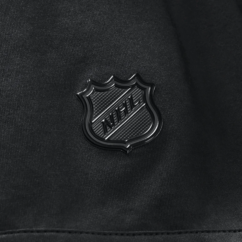 Sweat à capuche manches courtes Authentic Pro Road pour homme, noir, des Sénateurs d'Ottawa
