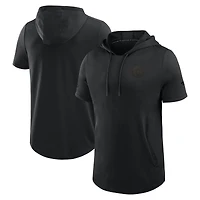 Men's Fanatics Black Ottawa Senators Authentic Pro Road Short Sleeve Hoodie