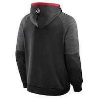 Men's Fanatics Black Ottawa Senators Goaltender Defender Raglan Pullover Hoodie