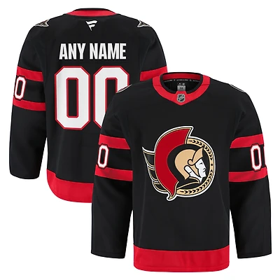 Maillot personnalisé authentique à domicile des Sénateurs d'Ottawa Fanatics pour hommes, noir