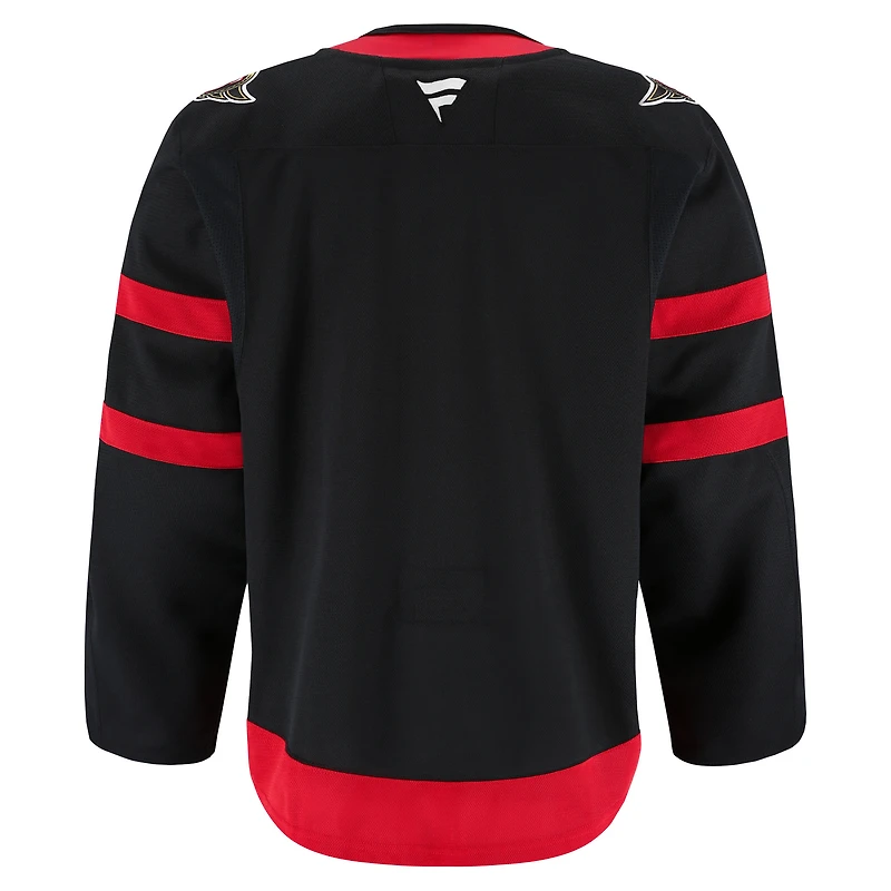 Maillot authentique à domicile noir des Sénateurs d'Ottawa Fanatics pour hommes