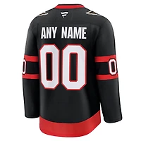 Men's Fanatics Black Ottawa Senators Home Premium Custom Jersey