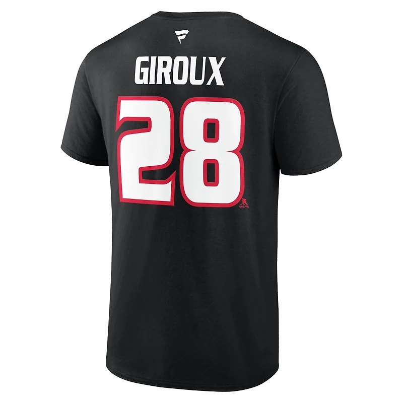 Fanatics pour hommes Claude Giroux Black Ottawa Senators Special Edition 2.0 - T-shirt avec nom et numéro
