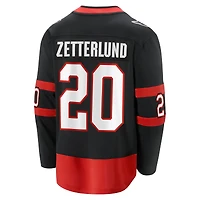 Men's Fanatics Fabian Zetterlund Black Ottawa Senators Home Breakaway Jersey