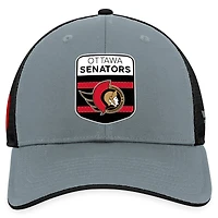Casquette ajustable Authentic Pro Home Ice Trucker des Sénateurs d'Ottawa gris/noir Fanatics pour hommes