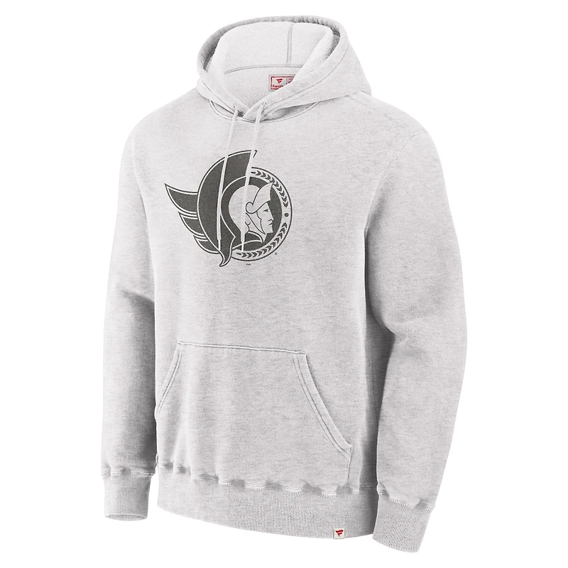 Sweat à capuche en molleton gris Fanatics pour hommes des Sénateurs d'Ottawa fabriqué au Canada