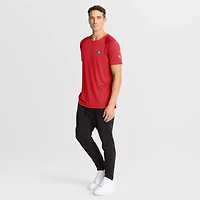 Men's Fanatics Heather Red Ottawa Senators Authentic Pro Rink Raglan Performance T-Shirt