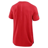 Men's Fanatics Heather Red Ottawa Senators Authentic Pro Rink Raglan Performance T-Shirt