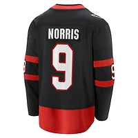 Men's Fanatics Josh Norris Black Ottawa Senators Home Breakaway - Player Jersey