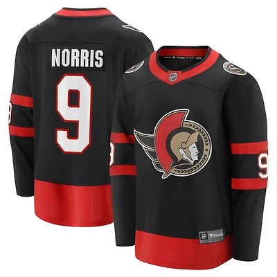 Men's Fanatics Josh Norris Black Ottawa Senators Home Breakaway - Player Jersey