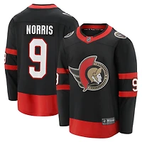 Men's Fanatics Josh Norris Black Ottawa Senators Home Breakaway - Player Jersey